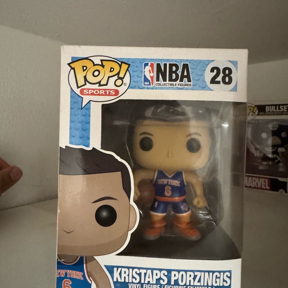 Funko Pop Kristaps Porzingis in New York Knicks Uniform